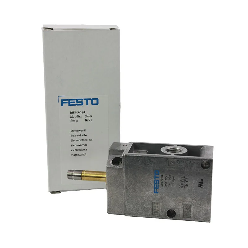 

Festo MFH-3-1/4,9964, механический клапан, 3 порта, закрытый, электрический, G 1/4, 0,15-0,8 МПа