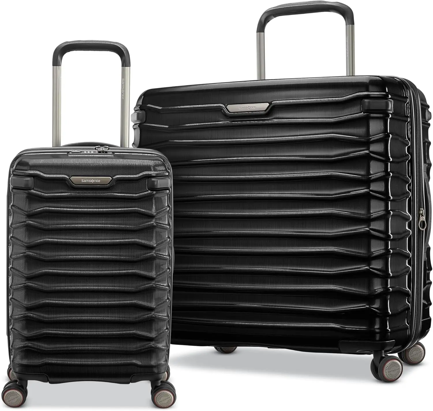 Stryde 2 Hardside Expandable Luggage With Spinners, Stealth Black, 2Pc Set (Co/)