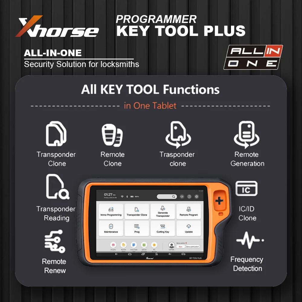 Global Advanced Version Free Update Online Xhorse VVDI Key Diagnostic Tool Plus Pad Key Programming Tool Default English