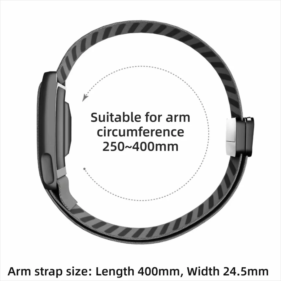 Nylon Bicep Bands Adjustable Breathable Replacement Strap Magnetic Stretchy Sport Arm Band for Whoop 5.0 Fitness Tracker