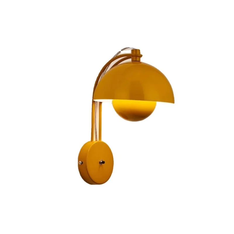 

Creative bud wall lamp cream wind retro bedside lamp living room bedroom study art wall lamp