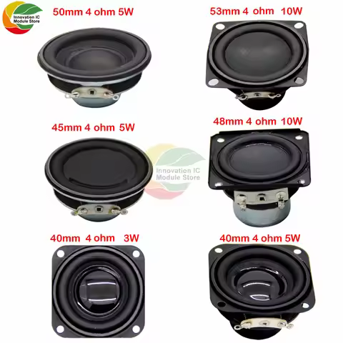 1.5" Mini Audio Portable Speaker 4 Euro 3-10W Full Frequency Speaker DIY Stereo Home Theater Subwoofer Internal Magnetic Speaker