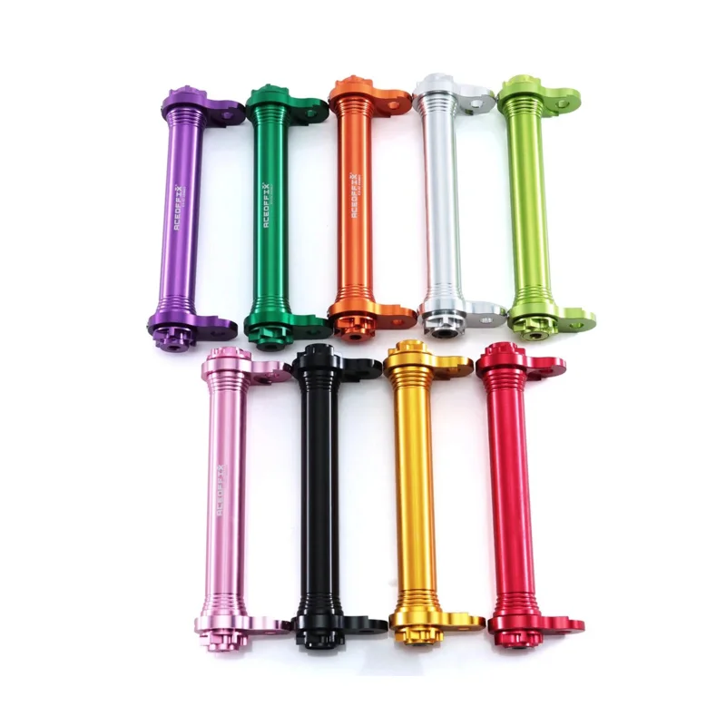 

Aluminum Alloy Bicycle Rack with Easy Wheel Extension Block, Telescopic Rod Extender, Compatible with Brompton C Line / P Line F