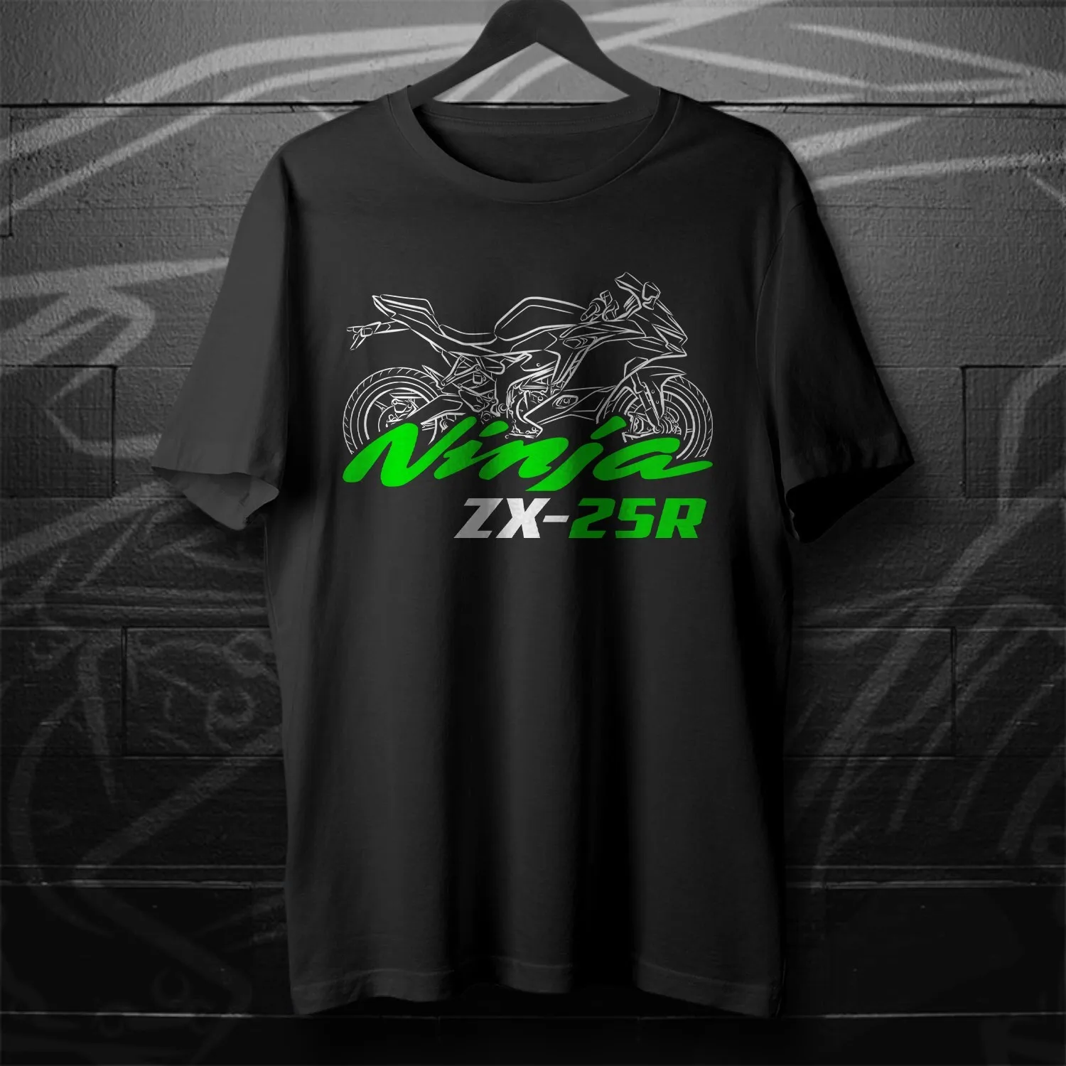 Модели 2020-2025, японская мотоциклетная футболка Ninja ZX-25R, 100% хлопок, с круглым вырезом и коротким рукавом, летняя повседневная мужская футболка, уличная одежда