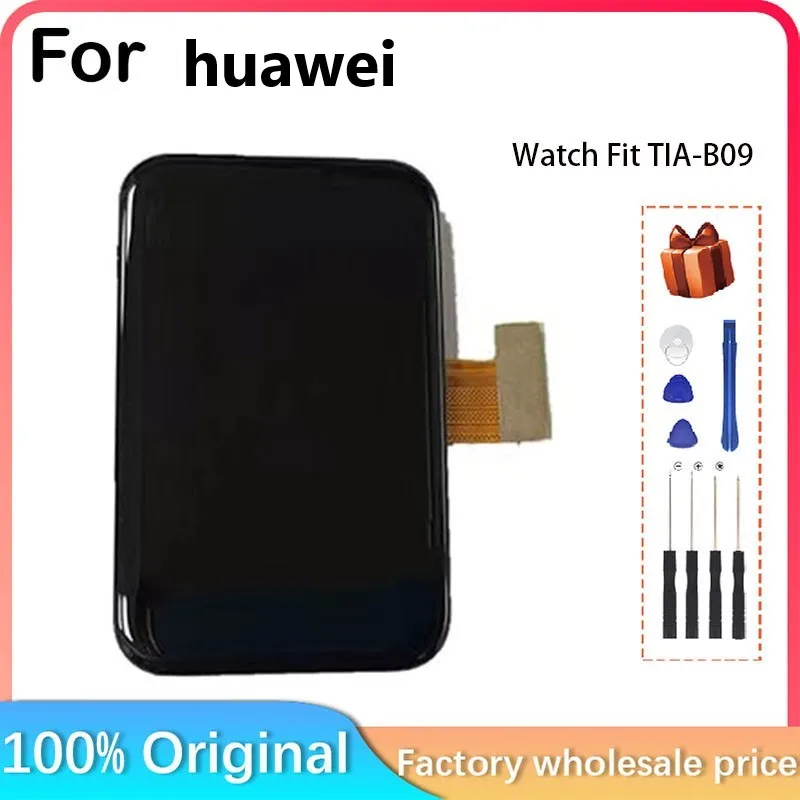 For Huawei Watch Fit TIA-B09 TIA-B19 smart bracelet LCD display + touch panel digitizer for Fit TIA-B09 TIA-B19 AMOLED display