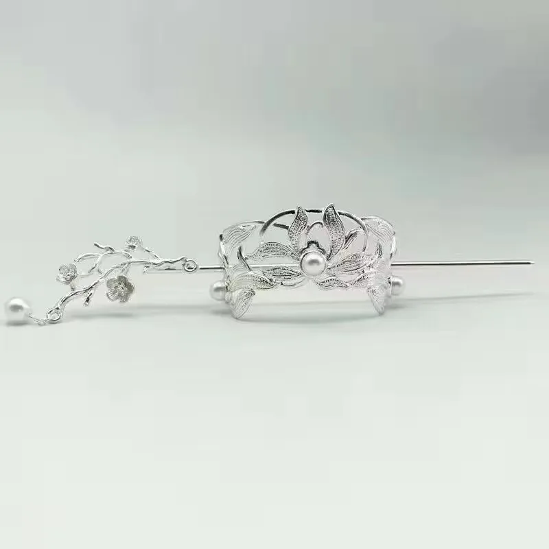 Womens Gold Plated Phenix Hairpin Chinese Headdress