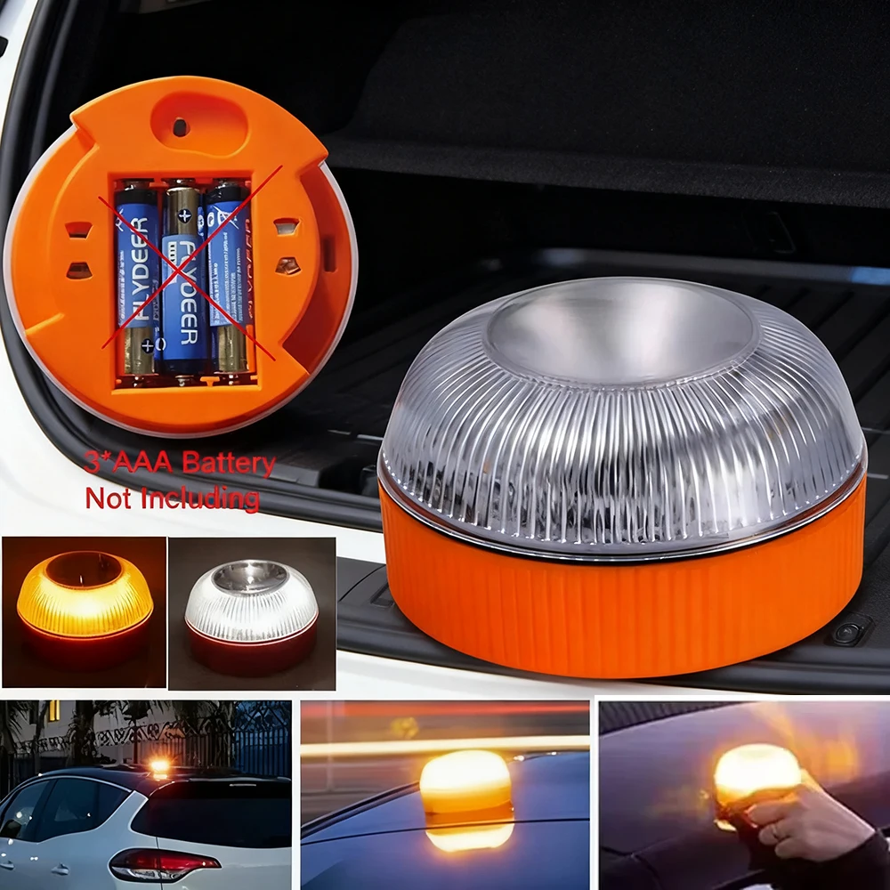 Luz Led de emergencia para coche, luz intermitente de inducción magnética, luz de accidente de carretera, luz de advertencia estroboscópica portátil, accesorio de seguridad