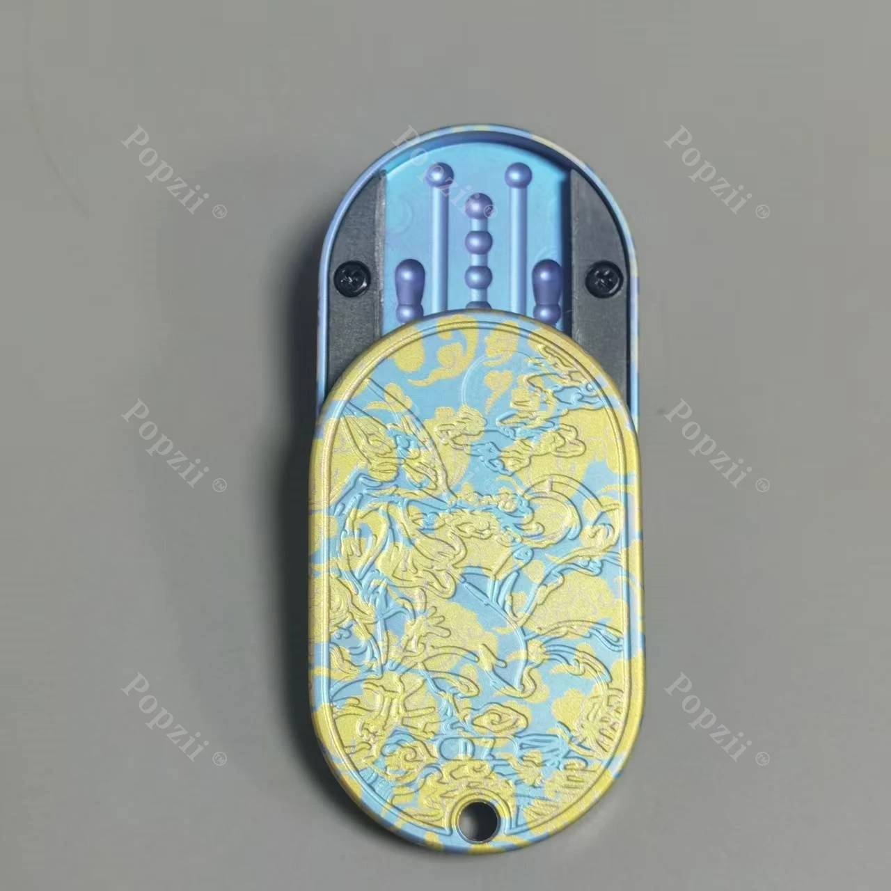 ZD EDC Fox يدور اليسار واليمين 360 °   لعبة تململ منزلق الدفع الميكانيكي، أدوات تخفيف التوتر المكتبية، ألعاب القلق