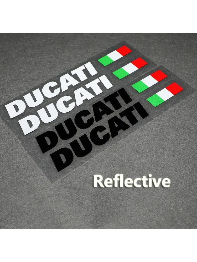 AliExpress NONE 2PCS Motorcycle Waterproof Reflective Stickers For DUCATI Logo Decal Bike Body Helmet Decorative Accessories