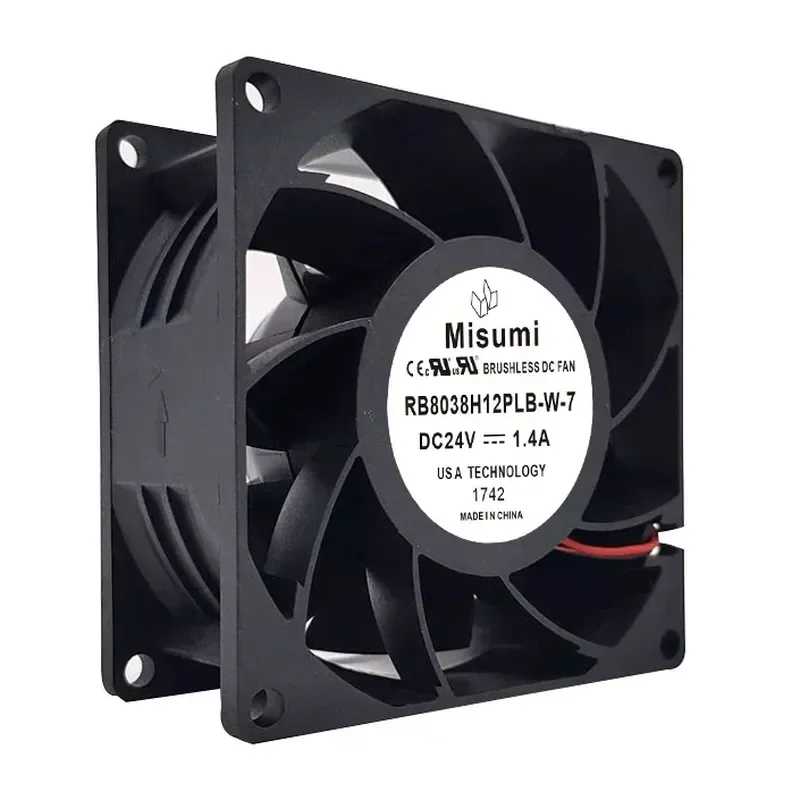 Mismi RB8038H12PLB-W-7 4V 1.4A 8038 Large Air Volume Inverter Air Compressor Fan