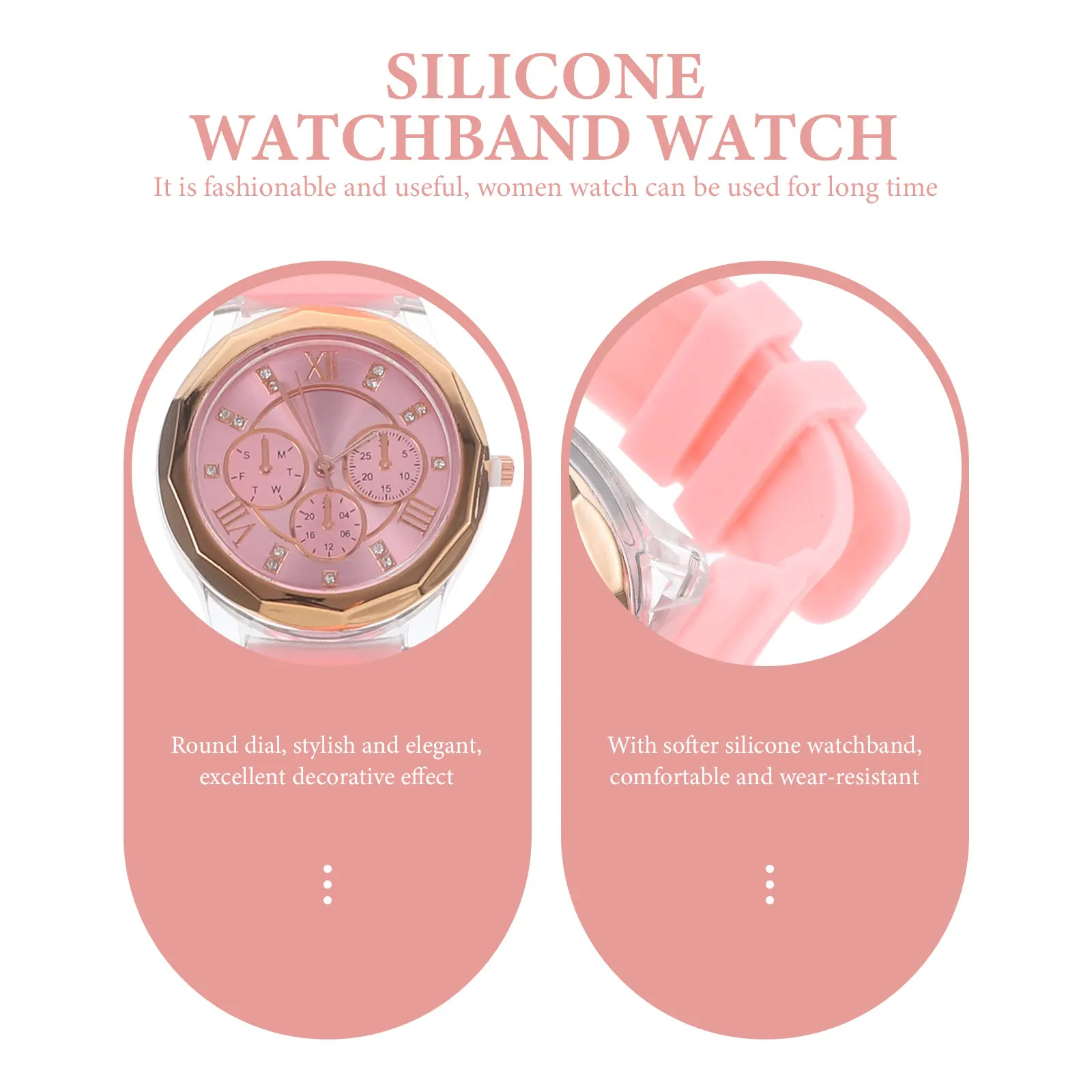 Кварцевые часы Оранжевые силиконовые часы с бабочками Ремешок для часов с узором Наручные часы Женские часы с камнем