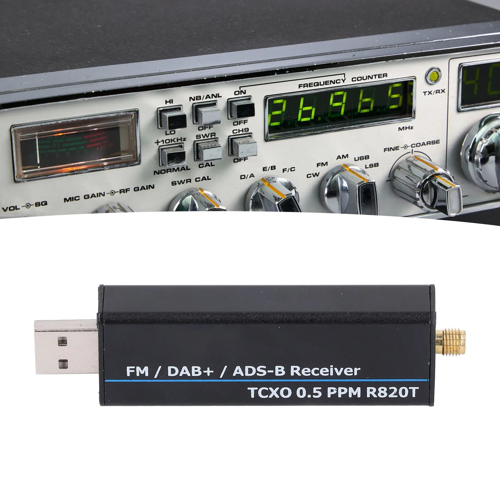 RTL  RTL  Receiver 100KHz To 1766MHz RTL2832U R820T2 0.5PPM TCXO Software Defined Radio Receiver Software Defined Radio