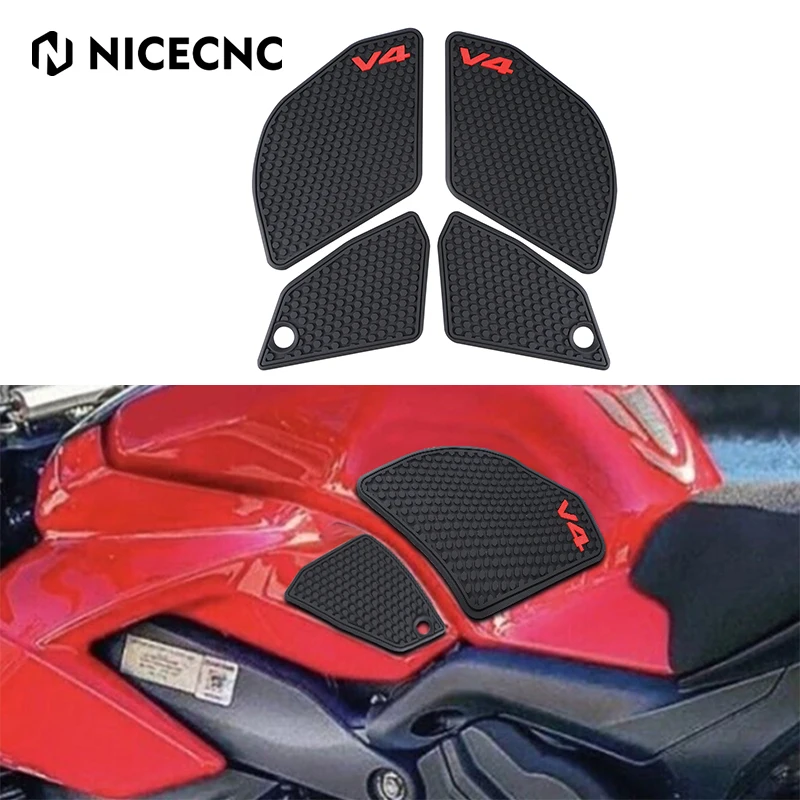 

Fuel Tank Pads Protectors Knee Grips Tank Traction Stickers Decal For Ducati Panigale V4 Panigale V4 SP2 Panigale V4 S 2022