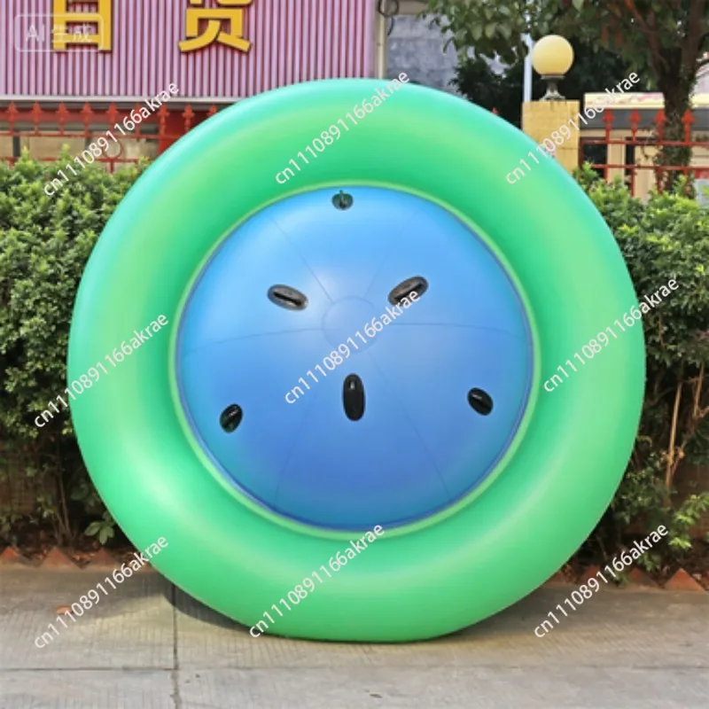 for Supply lawn inflatable children's toys balance rocking table thickened pvc rotating multi-person rocking chair