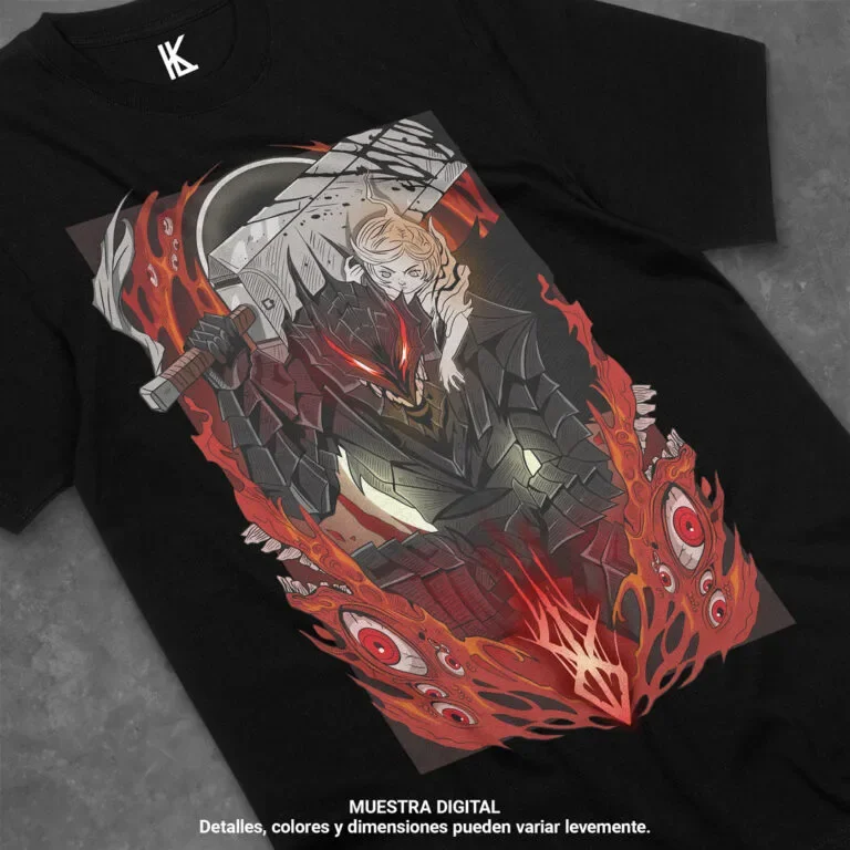 

Remera de Berserk V3 Vintage Special Unisex T-shirt Anime Shirt,Soft Tee All Size