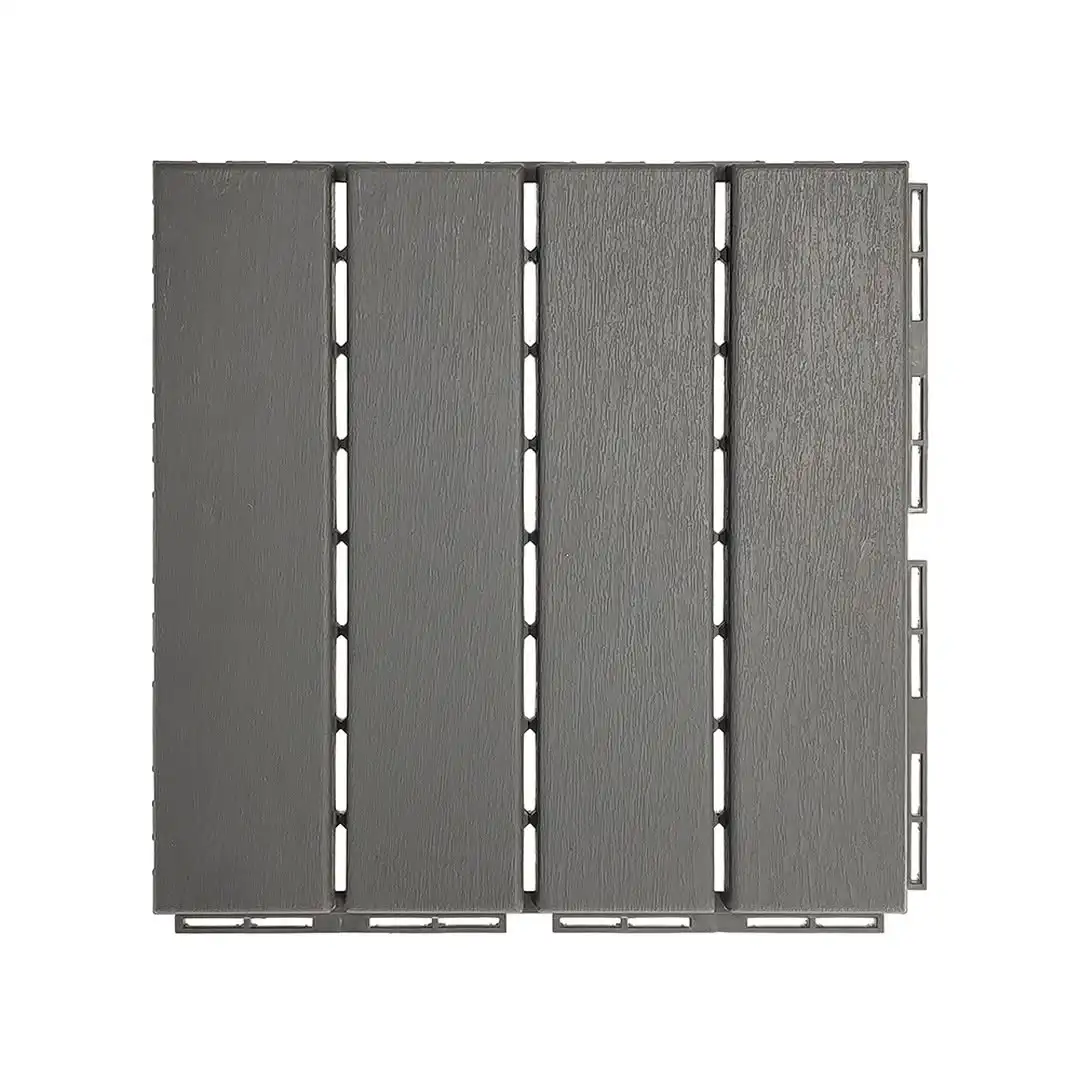

Interlocking Plastic Deck Tiles Balcony Garden Decking Patio Flooring Outdoor Flooring DIY Tiles Weather Resistance