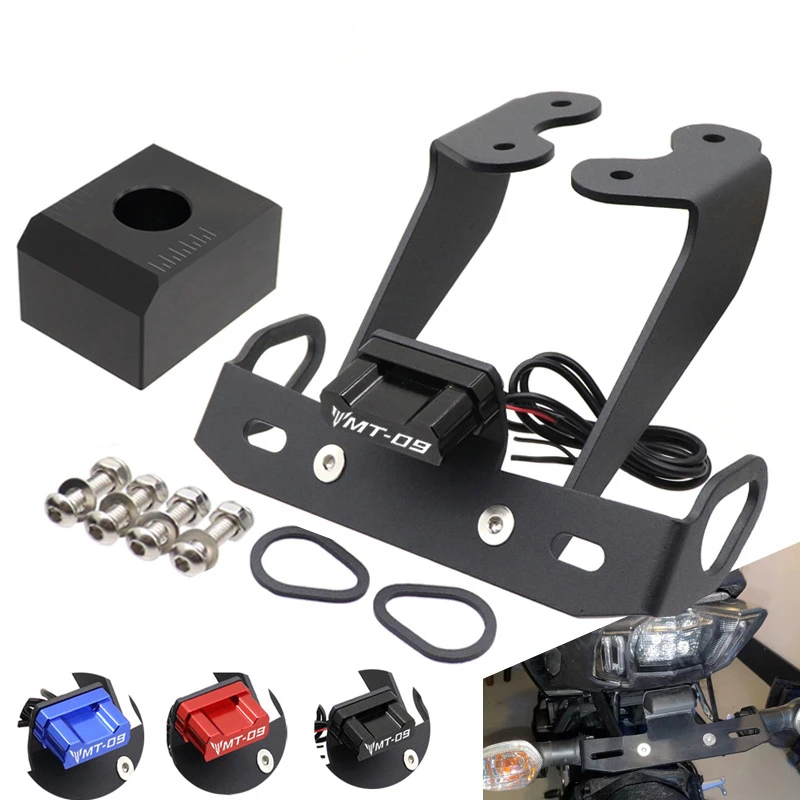 

Suitable for Yamaha MT09 FZ09 17-20 Modified Rear License Plate Frame Aluminum Alloy Short Tail License Plate Frame