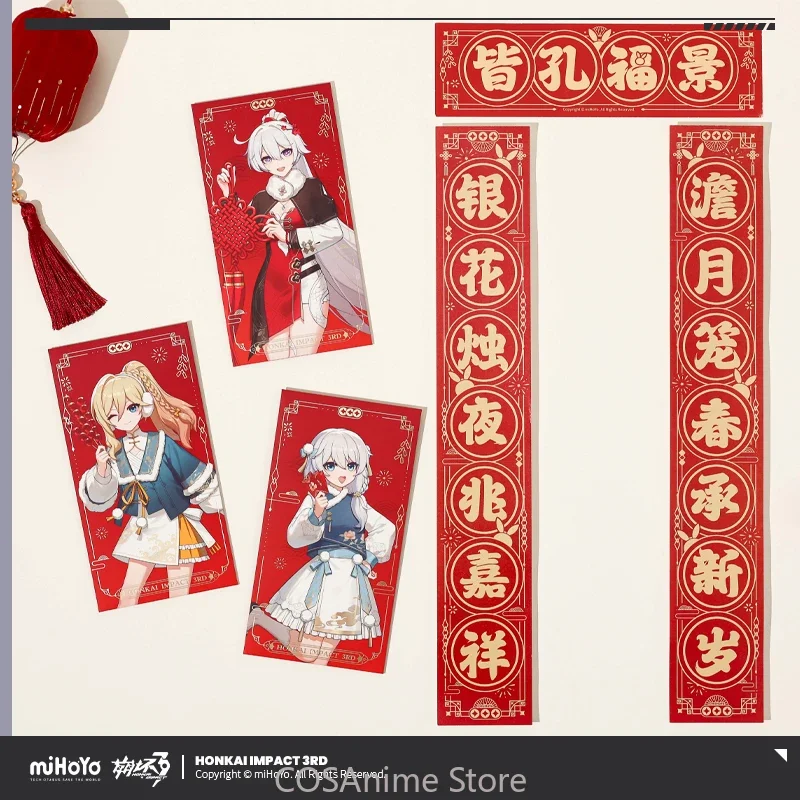 Mihoyo juego oficial de Anime Honkai Impact 3 Kiana Theresa caja de regalo insignia Pin soporte acrílico Cosplay 2025 regalo colección de seguidores