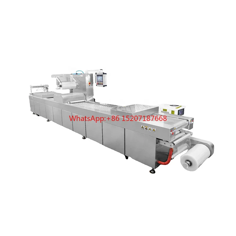 Automatic Frozen Seafood Packing Machine Mask Packaging Machine High Speed Continuous Stretch Vacuum Packing Machine