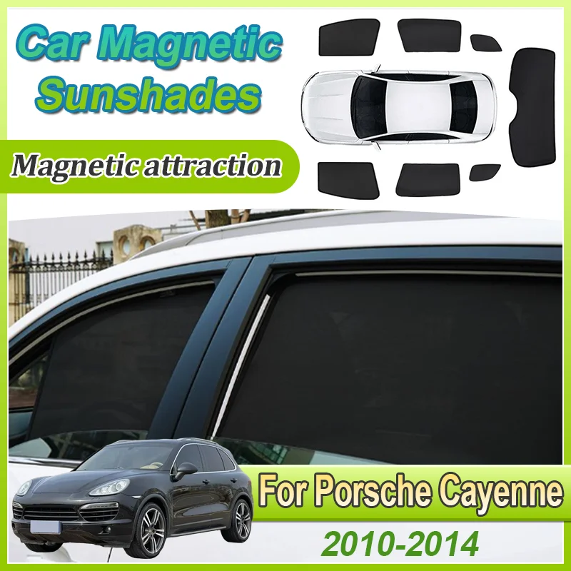 

Автозапчасти для Porsche Cayenne 92A E2 MK2 2010-2014, автомобильный сетчатый солнцезащитный козырек, солнцезащитный крем, защита конфиденциальности, магнитное покрытие, солнцезащитный козырек