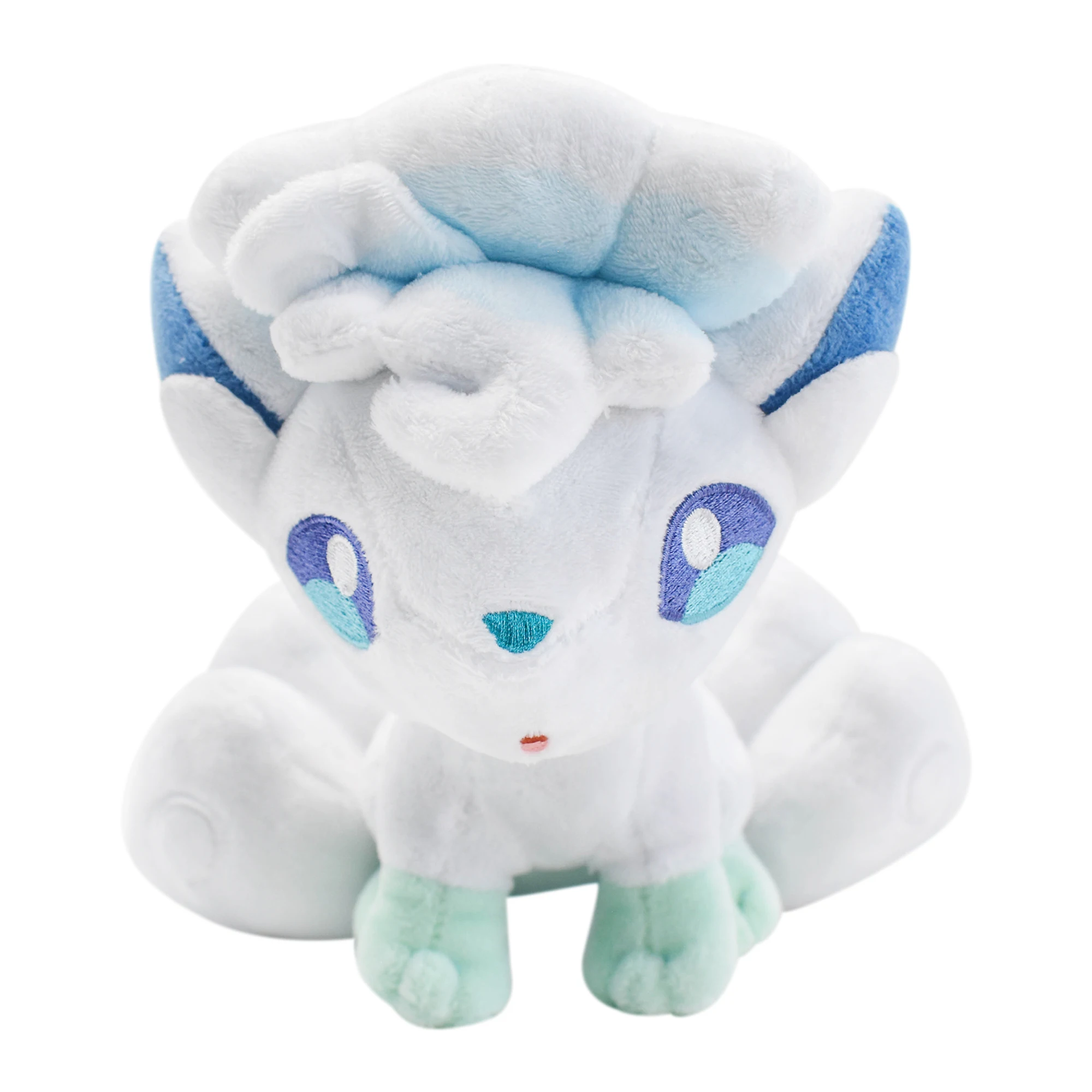 Alolan Vulpix pluszowe zabawki wypchane zwierzę gra dla prezent kolekcjonerski, urocza postać z kreskówki czarna 9 Cal