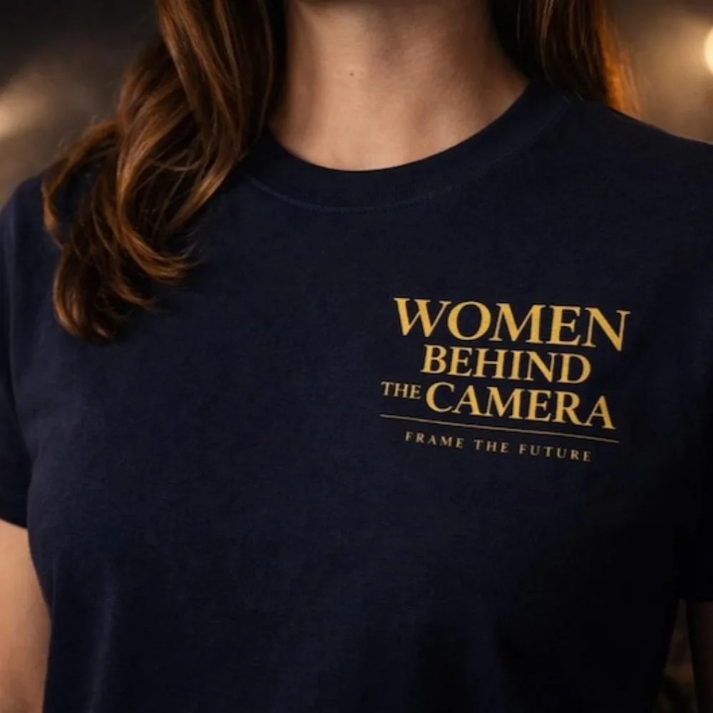 Women Behind The Camera Shirt Women in Film Women Tee Female Filmmaker Shirt Film Crew Tee Director Gift Cannes Style