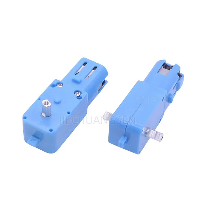 DC3V6V TT Deceleration Motor Intelligent Four-Wheel Drive Robot Single-Shaft Dual-Shaft Metal Gear Blue DC Motor