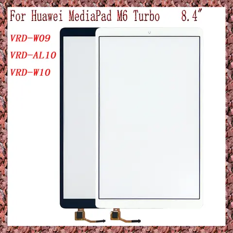 New For Huawei MediaPad M6 Turbo 8.4 VRD-W09 VRD-AL10 VRD-W10 Touch Screen + OCA LCD Front Glass Panel Replacement