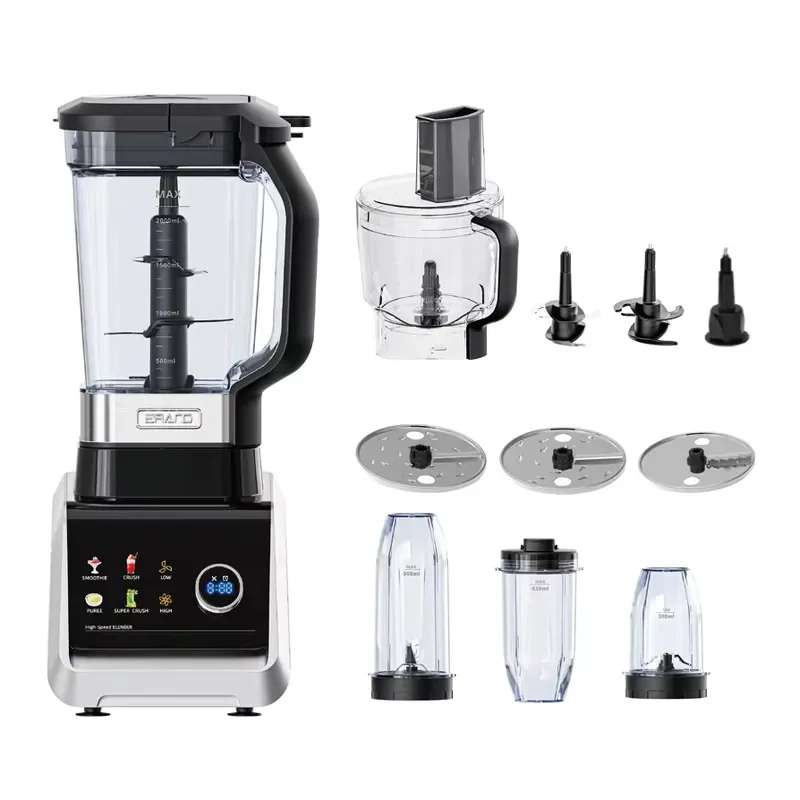 1500W High Speed Blender 12 in 1 Multifunctional Commercial Food Processor Smoothie Fresh Juice Machine