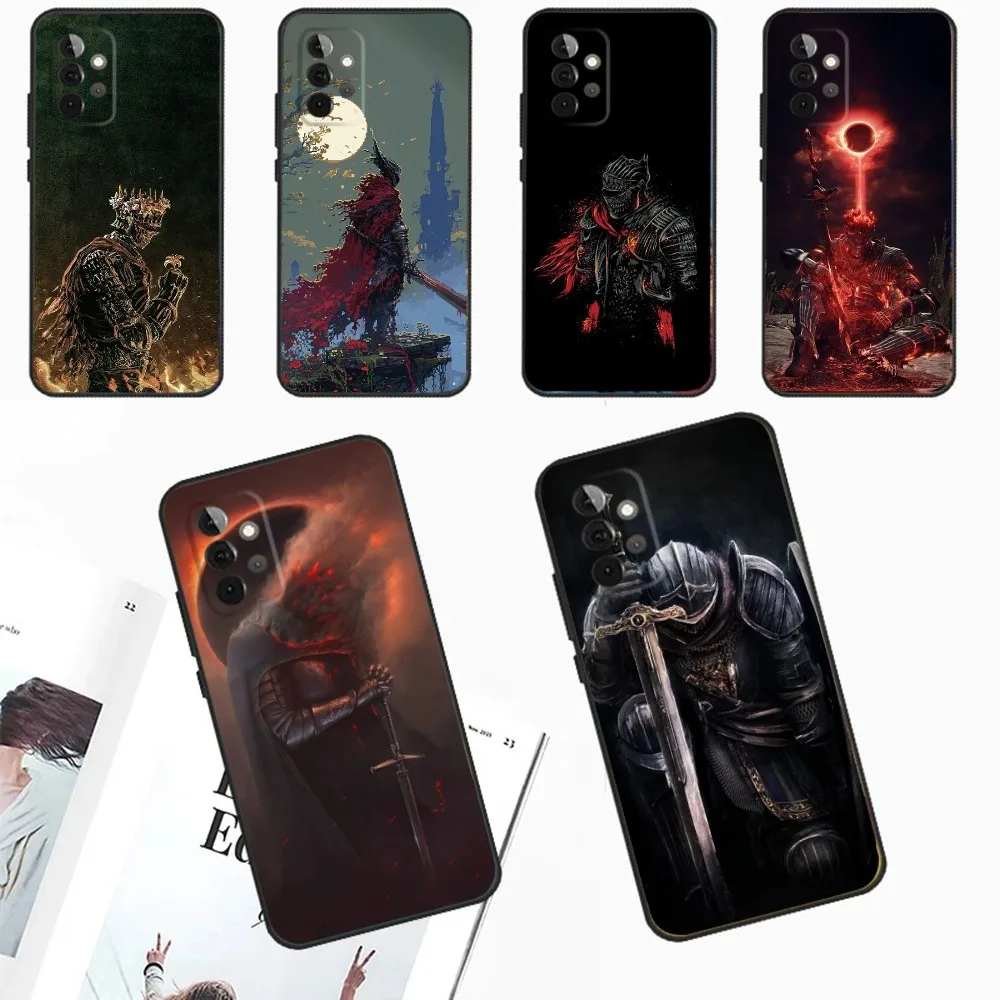 

Game D-DARK S-SOULS Phone Case For Samsung Galaxy A13,A21s,A22,A31,A32,A52,A53,A71,A80,A91 Soft Black Phone Cover