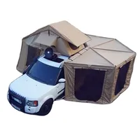 4WD camping roof top tent with annex 4x4 fabric 3-4 persons adventure off road outdoor traveling   kit