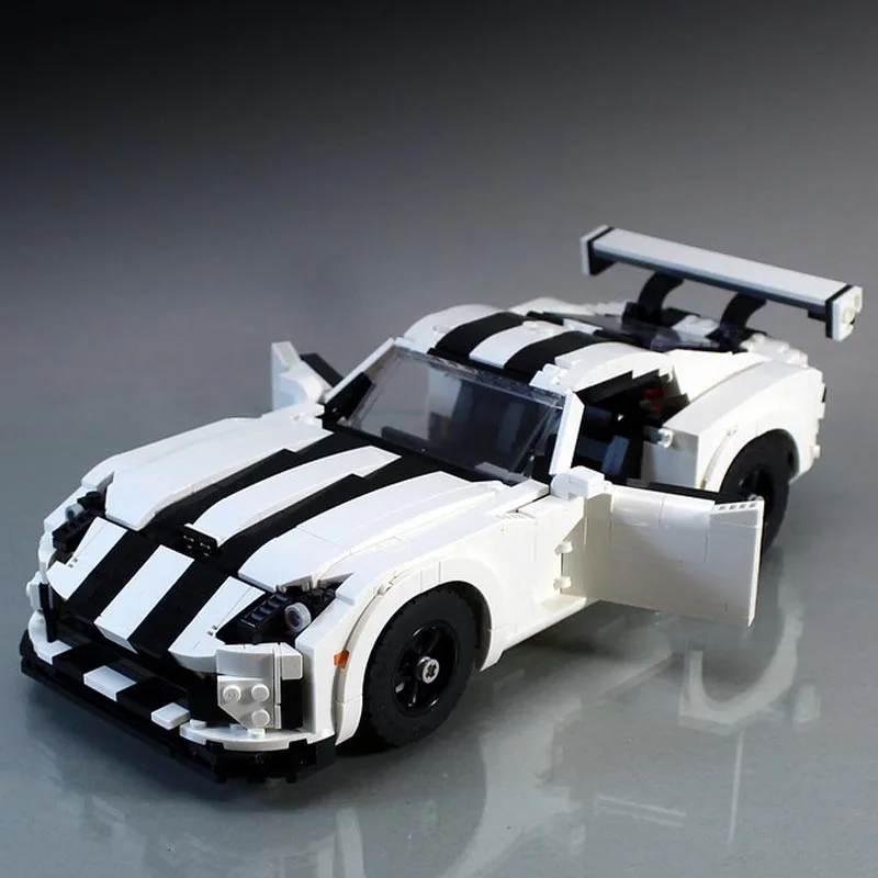 New MOC-120125 Viper Super Racing Car Compatible 10295 Model Building Blocks Educational Constuction Toys Children birthday Gift