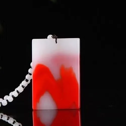 

Подвеска из кровавого камня из Внутренней Монголии (Синьцзян) для мужчин и женщин, безопасная для здоровья.