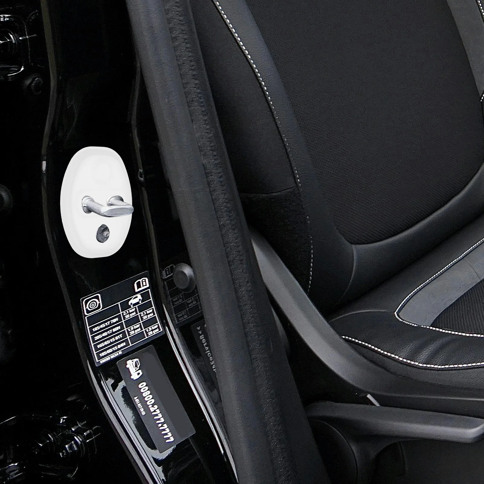 

12Pcs Silicone Car Door Latch Guard Lock Protector Cover Anti-Collision Noise Reduction Pad Glow-in-The-Dark Anti-Shock Car Door
