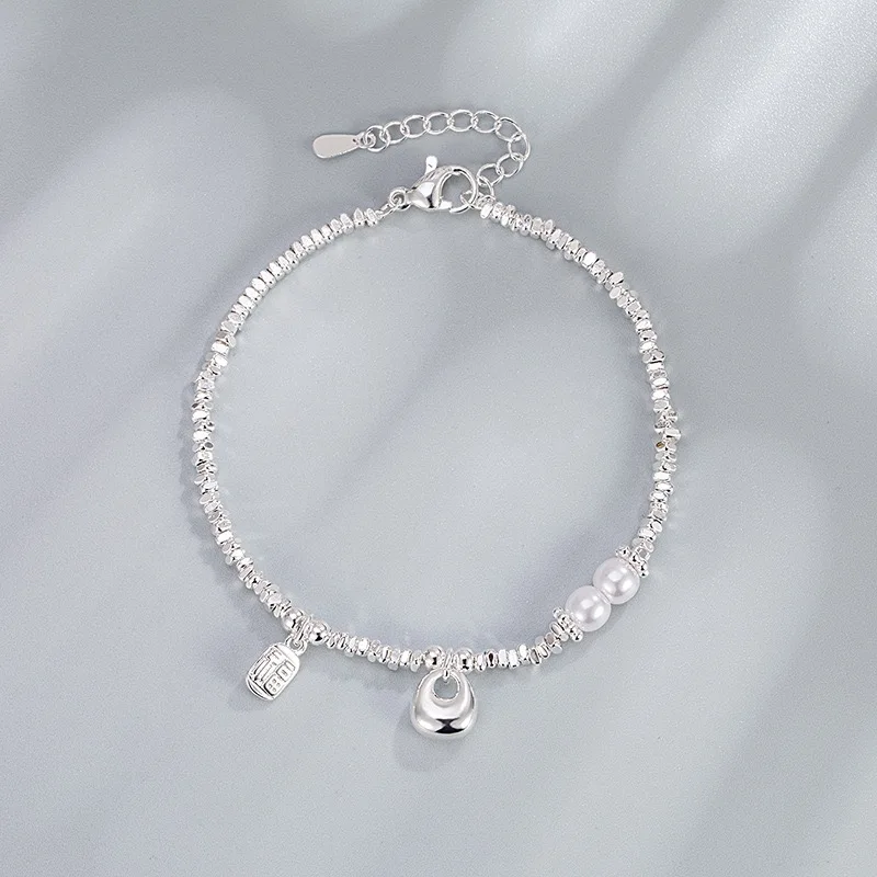 925 Sterling Silver Bracelets for Women Men String Accessories Trend Star Zircon Pearl Pendant Party Jewelry Gift