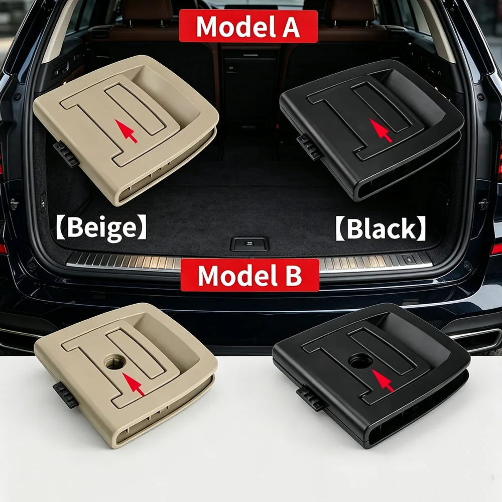 Trunk Tail Cover Bottom Plate Mat Floor Carpet Handle Spare Tire Cover Lock 51479120283 For BMW E70 X5 E71 X6 Auto Accessories