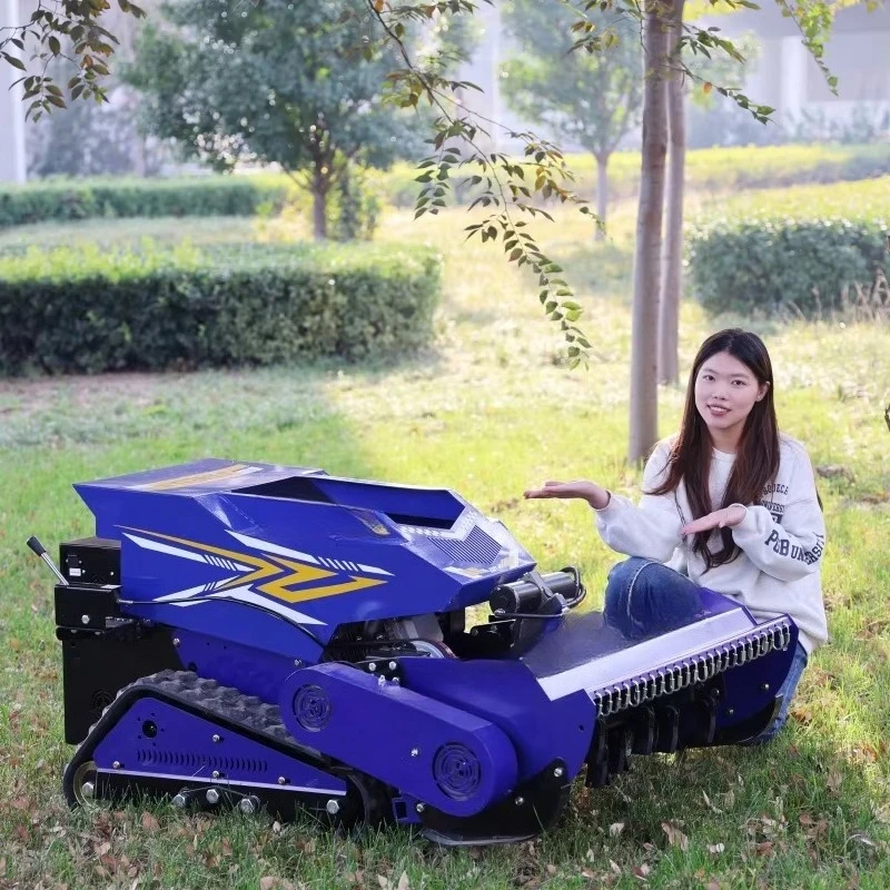 15HP Self Propelled Mower Zero Turn High Quality Cordless Remote Control Mowing Robot 800mm Shrub Cutter 4-stroke Flail Mowers
