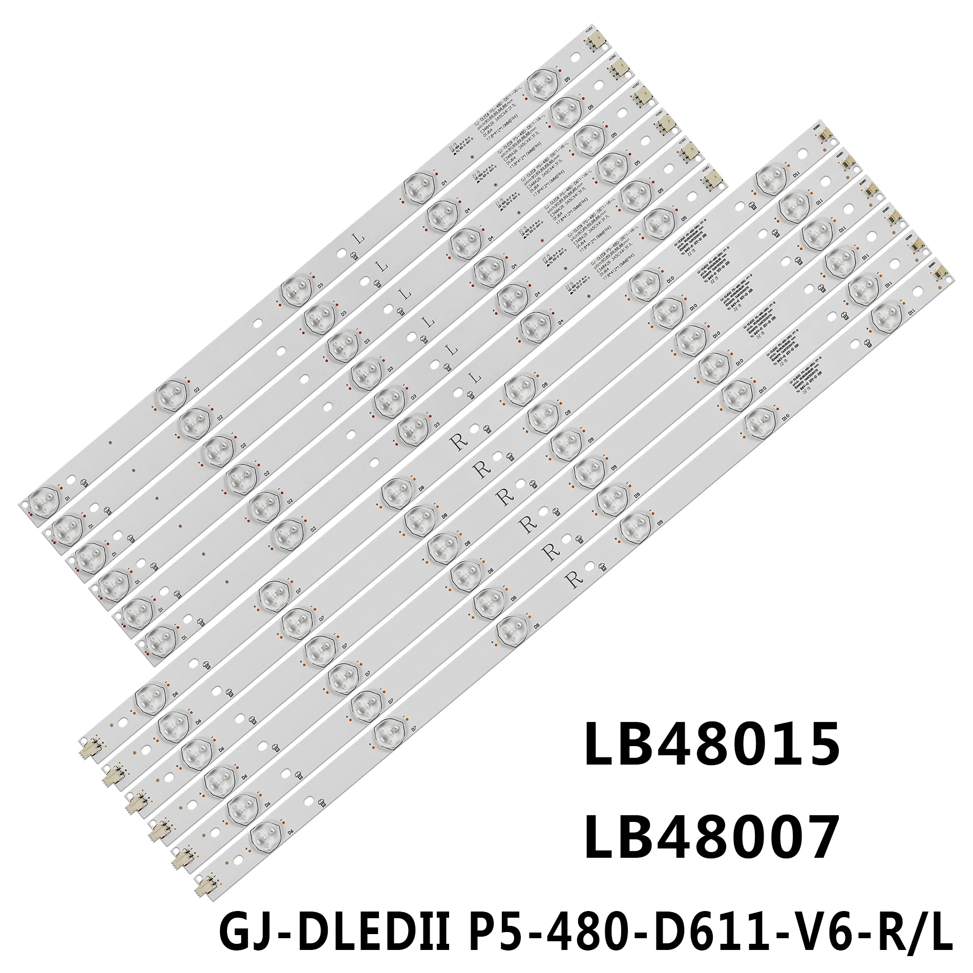 Tira de luces LED de retroiluminación, accesorio para Planar SL4851 TH-48LFE8C, 48PFT4100/12 48PFT4100/60 48PFT5500/12 48PFG5000/78 BDL4830QL/00