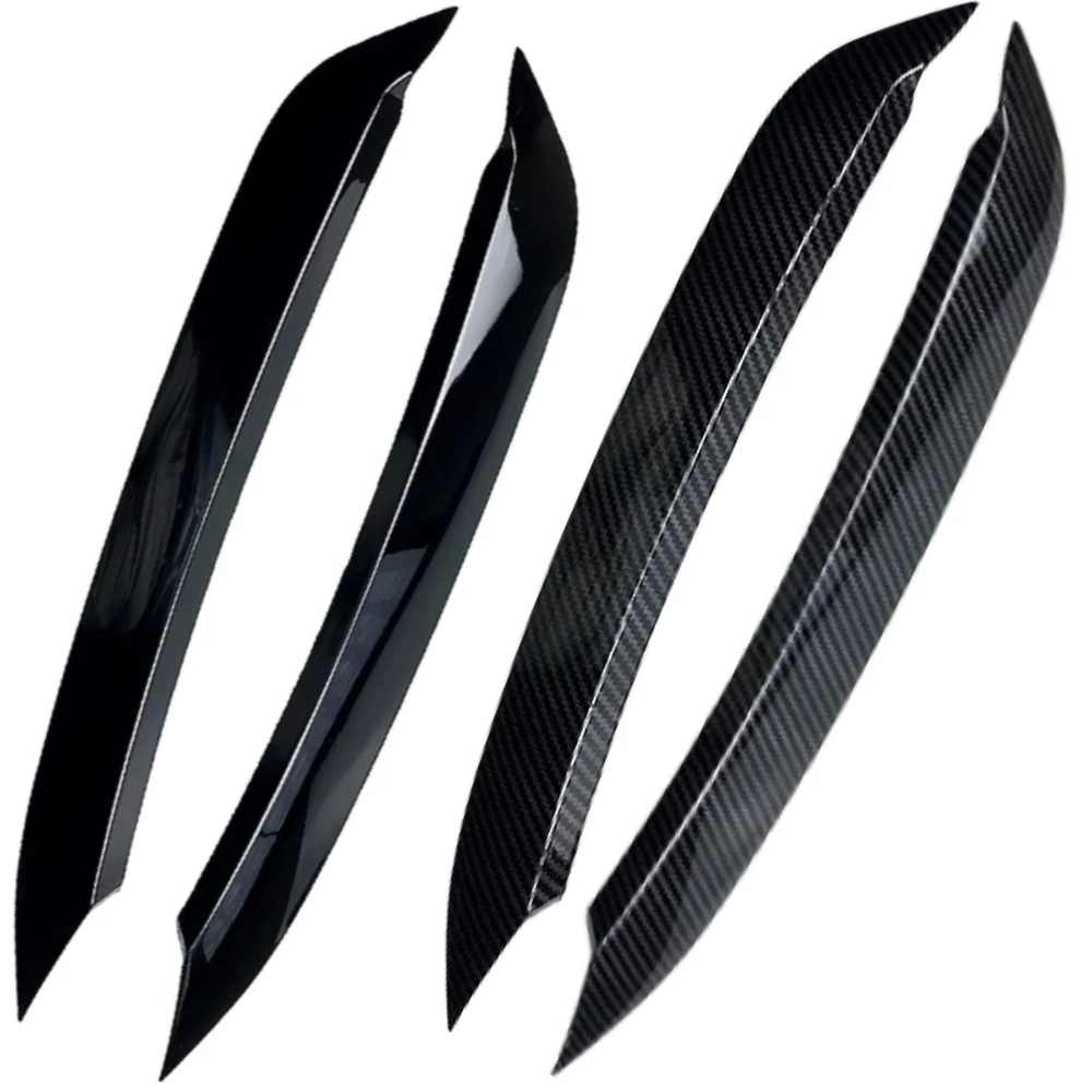 

For VW POLO MK6 MK 6 2019-2023 Headlight Eyebrow Eyelids Sticker Headlight Eyebrow Trim ABS Front Left / Front Right