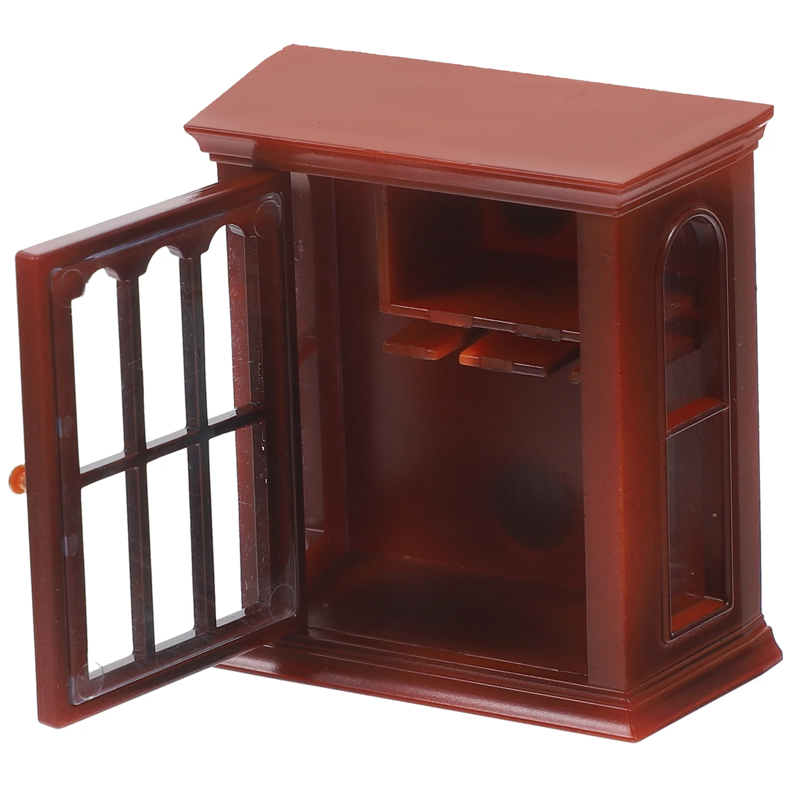 Display Cabinet Mini Furniture Adornment Tiny House Decor Miniatures Photo Prop Small Model Living Room Decoration