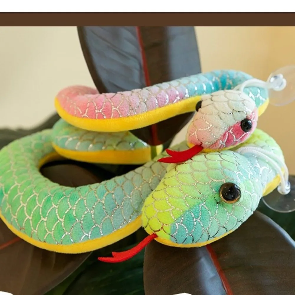 Plush Soft Stuffed Doll 2025 Chinese New Year Collection Cute Little Snake Plush Toy Fluffy Snake Mascot Pendant Doll