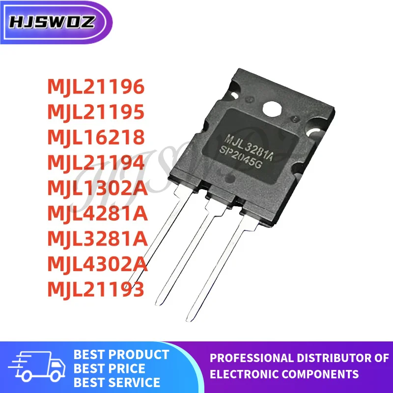 1 Uds MJL21196 MJL21195 MJL16218 MJL21194 MJL1302A MJL4281A MJL3281A MJL4302A MJL21193 TO-3PL nuevo en Stock