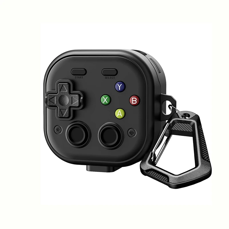 Funda para auriculares con diseño de gamepad 3D para Samsung Galaxy Buds 4/4 Pro Buzz 4 4 Pro, funda a prueba de golpes con cierre de seguridad para Samsung Buds 4Pro