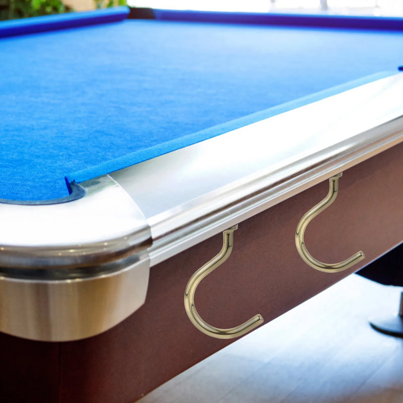 

Replaceable Snooker Hook Heavy-Duty Metal Cue Hook for Pool Table Easy Install Billiard Rack Holder Multi-Use Snooker Table