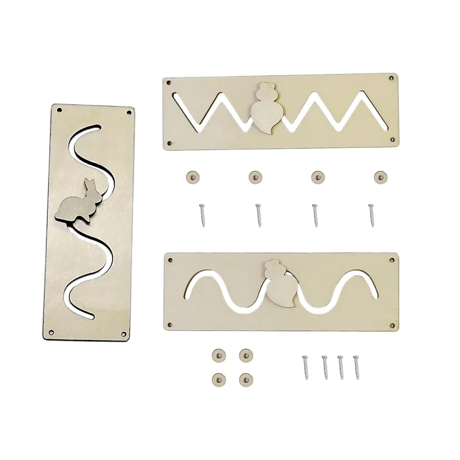 

Montessori Toy Busy Board DIY Accessories Slide Rail Puzzle Child Busy Board DIY Parts,Educational Learning Skill Toy