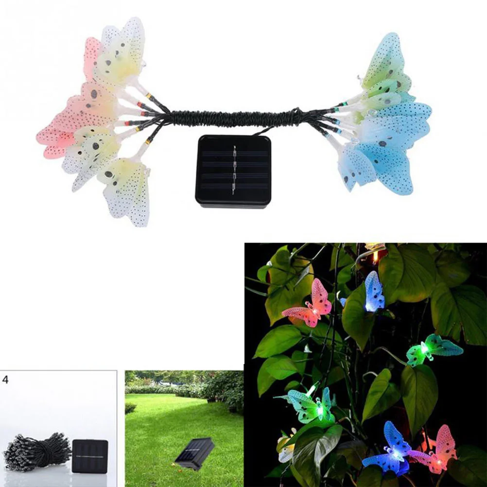 

LED Fiber Optic Light String 4 6M Fairy Lights Decorative Solar Powered Party Decoration Outdoor Holiday Garden