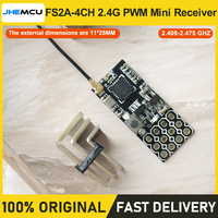 JHEMCU FS2A 4CH AFHDS 2A Mini Receiver PWM Output Compatible with Flysky I6 i6X i6S FS-i6 FS-i6X FS-i6S Transmitter