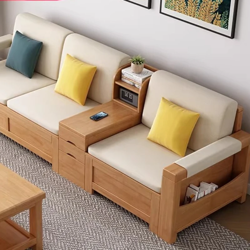 Winter and summer dual-purpose solid wood locker, light luxury and simple sofa combination