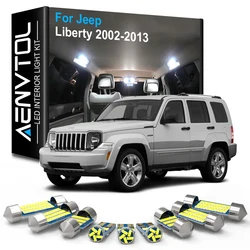 AENVTOL Canbus Interior LED Light Kit For Jeep Liberty KJ KK 2002-2007 2008 2009 2010 2011 2012 2013 Accessories Dome Trunk Lamp