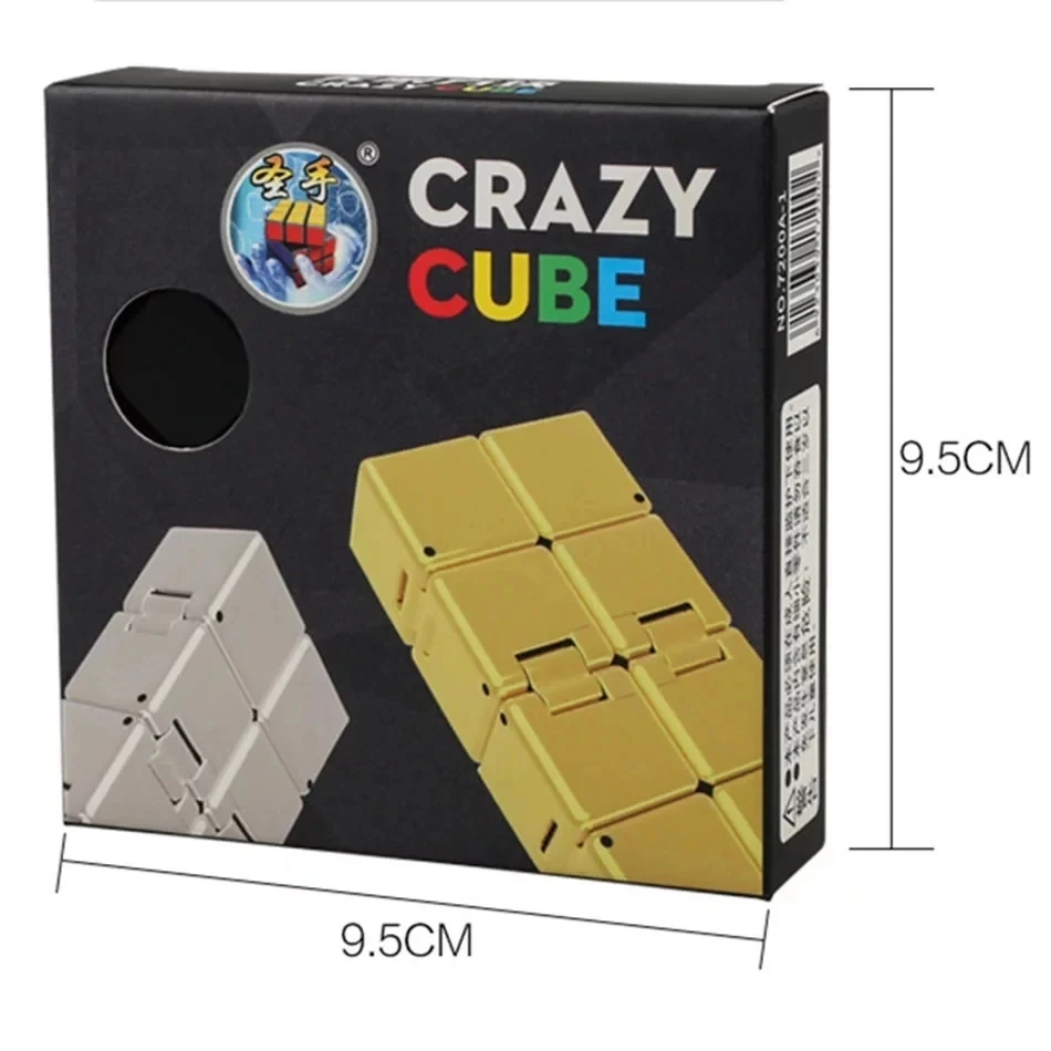 Shengshou 2x2 4สีลูกบาศก์บ้า2x2ลูกบาศก์อินฟินิตี้ลูกบาศก์ความเร็วที่ไม่มีที่สิ้นสุดของเล่นปริศนาระดับมืออาชีพสำหรับเด็กของเล่นของขวัญ